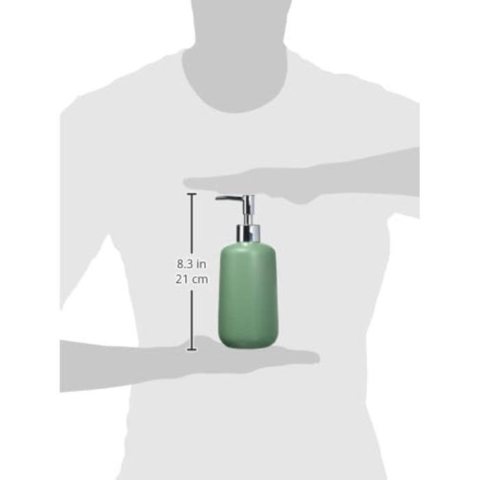 Дозатор для мила Allstar Olinda, керамічний, 500 мл, зелений