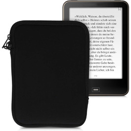 Чохол для eReader kwmobile: захисна сумка-чохол з неопрену, чорний (17 x 12 x 2 см, внутрішні розміри 6' eReader)