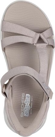 Сандалі жіночі Skechers Go Walk Flex Illuminate Hands Free Slip-ins Taupe 36 EU