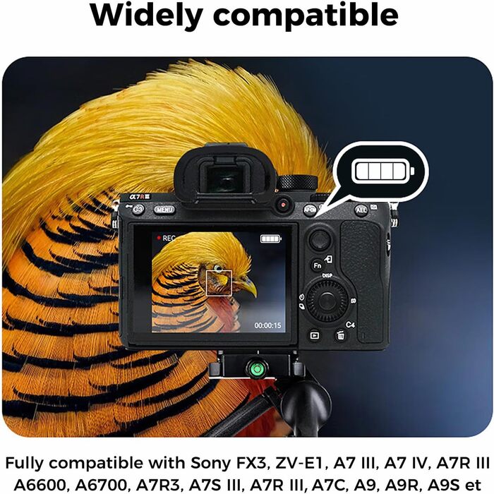 Акумулятор BTECH NP-FZ100 2600mAh (2 шт.) з USB-зарядним пристроєм для камер Sony з акумулятором NP-FZ100