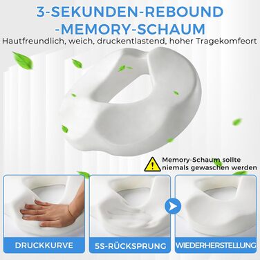Подушка ортопедична для сидіння Donut з Memory Foam: підтримка куприка, геморою, для офісу, авто, дивана, інвалідного візка