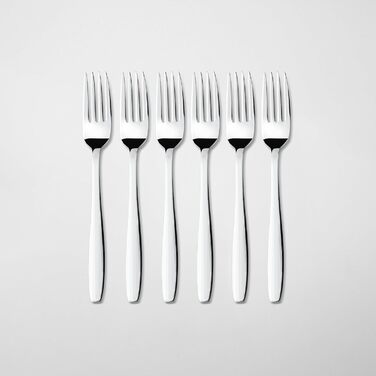 Нержавіюча сталева стололова посуд - набір 24 шт для 6 осіб. Елегантний набір для щоденного використання та особливих випадків. Стійкий до іржі.