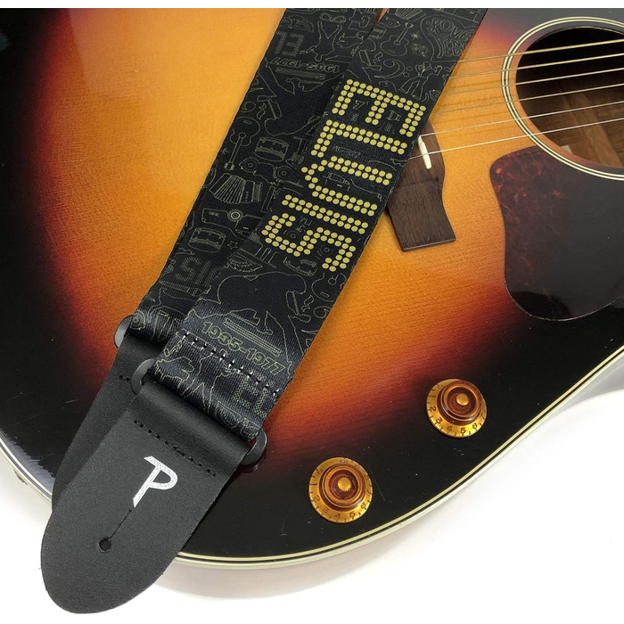 Гітарний ремінь Perri's Leather Poly Pro Hootenanny, 58 дюймів, чорний