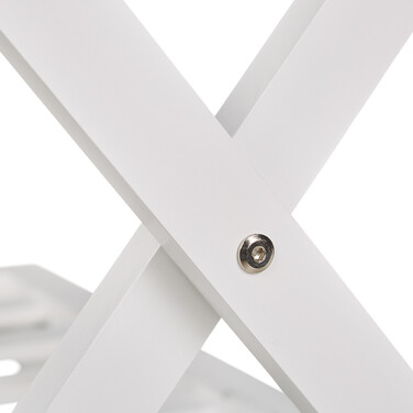 Relaxdays Folding Luggage Rack with 2 Shelves