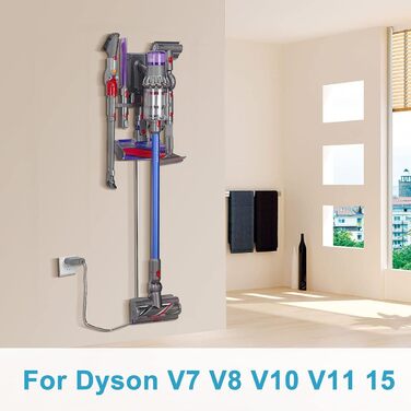 Електричний насадка для миття підлоги DrRobor на Dyson V11 V10 V7 V8 V15 - 12 моп, знімний бак для води