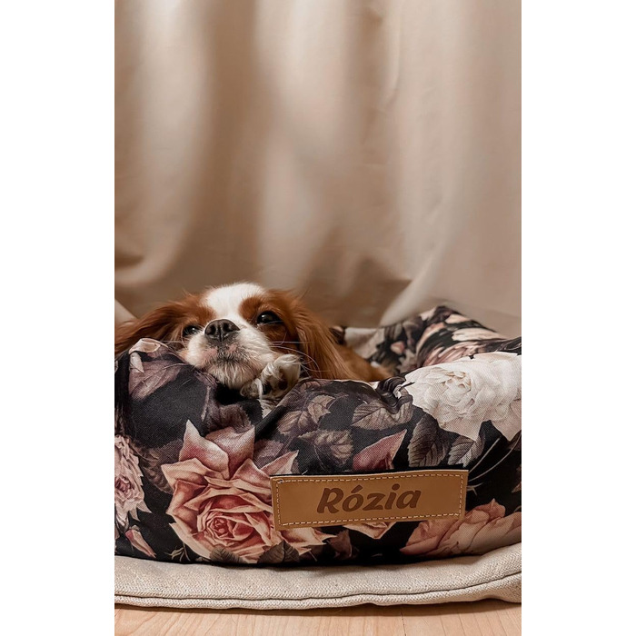 Крісло для собак у машину Petsen з іменем, корзина для собак, автоліжко для маленьких собак, автоліжко з іменем (Рожеве)