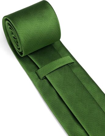 Кравка для чоловіків HISDERN: класична краватка для весілля з нагрудником, формальний елегантний стиль, краватка для бізнесу та вечірок (зелена)