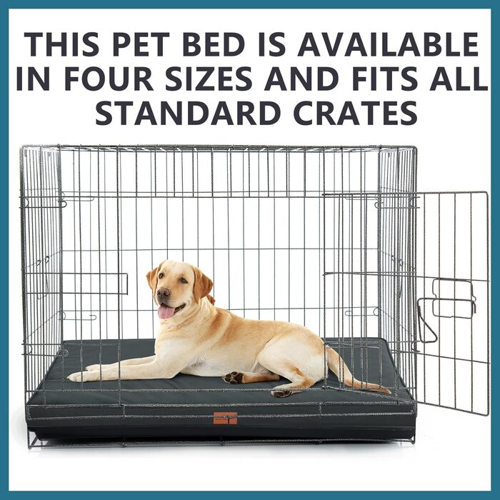 Orthopedic Dog Bed, Dog Sofa with Egg Crate Foam for Large Dogs, 112 x 81 cm, Removable and Washable, Non-Slip Bottom, Grey