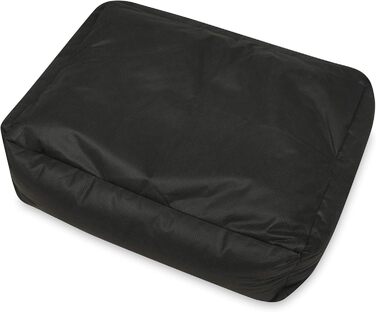 Крісло-лежанка для собак SuperKissen24: лежанка-кошик, лежанка-софа, лежанка для собак великих, середніх та маленьких порід. Лежанка для тварин, розмір L, чорно-сірий колір, з подушками з льону 95x75 см. Можна прати.