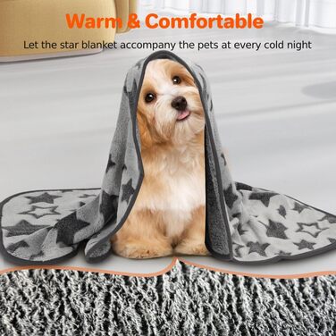 М'яка флісова ковдра для собак та котів Nobleza, 80 x 100 см, сіра. Ковдра для дивана, легко перуться.