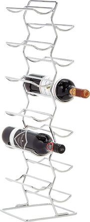 Amazon Basics Modern Style Wine Rack for 12 Bottles, 74 cm, Chrome