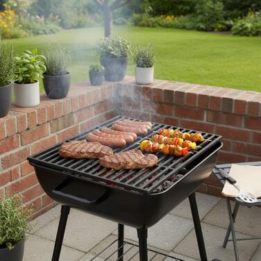 Чугунний Grillrost BBQ-Toro | 45 x 30 см | Масивний, емальований | Аксесуар для гриля, газового гриля, вугільного гриля та іншого | Емальований grillrost | Чугунний grillrost, Grillgitter | Аксесуари для гриля