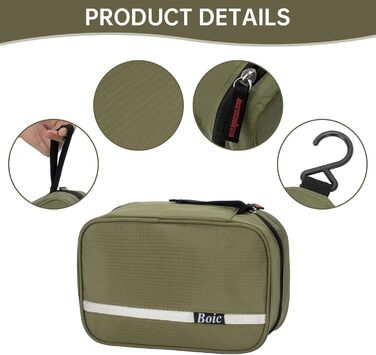 Сумка-органайзер для косметики та туалетних аксесуарів Caping Oxford (зелена, велика)