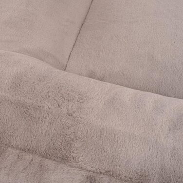 Ортопедичне ліжко для собак Knuffelwuff Midland M-L, 80 x 60 см, сірий - м'яке ліжко для собак великих, середніх та маленьких порід, 80 x 60 x 20 см