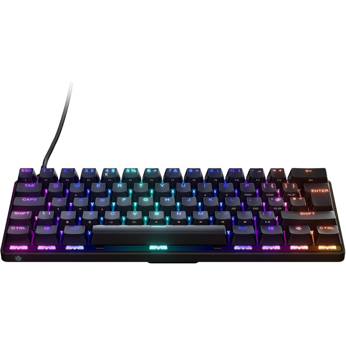 SteelSeries Apex 7 - Механічна ігрова клавіатура з OLED дисплеєм – Німецька (QWERTZ) розкладка – Оптичні перемикачі