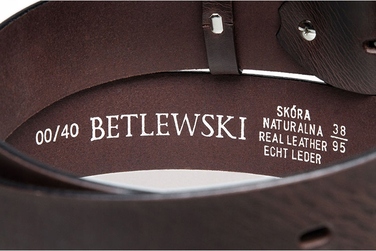 Чоловічий ремінь Betlewski, коричневий