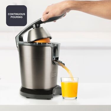 Електрична соковитискачка для цитрусових BLACK+DECKER BXCJ350E | 350W, нержавіюча сталь
