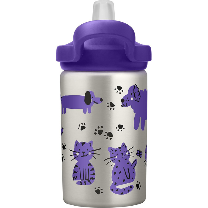 CamelBak Unisex – Eddy+ Baby Water Bottle, Cats & Dogs, One Size