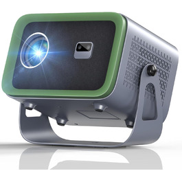 Портативний проєктор Smart Mini Beamer з Android 11: 4K, 1080P, WiFi 6, Bluetooth 5.2, обертання 270°, корекція трапеції, для телефону/ноутбука (Native 1080P, 400ANSI)