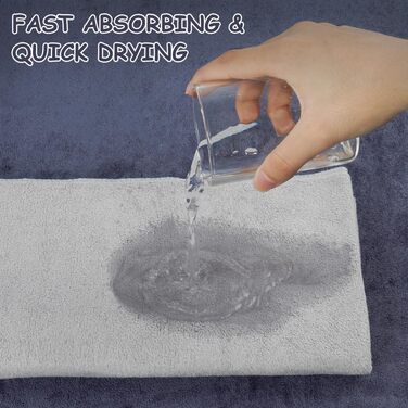 Набір рушників з мікрофібри URAQT, 12 шт. Швидковисихаючі рушники з мікрофібри для сауни, фітнесу, спорту, подорожей, пляжу - фітнес, спорт, плавання, 30 x 30 см (2 рушники з мікрофібри)