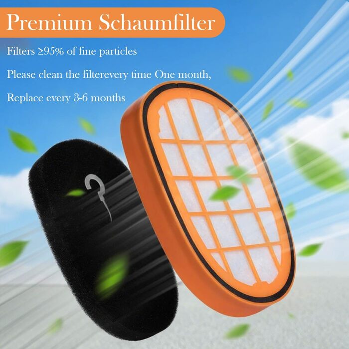 Набір фільтрів для пилососа Philips SpeedPro Max (8 шт): 6 фільтрів, щітка SpeedPro Max та щітка для чищення, сумісні з FC6812, FC6814, FC6822, FC6823, FC6908, FC6827