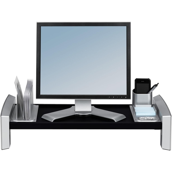 Підставка для монітора Fellowes Professional Series, чорна/антрацит, ергономічна робоча станція для плоских екранів