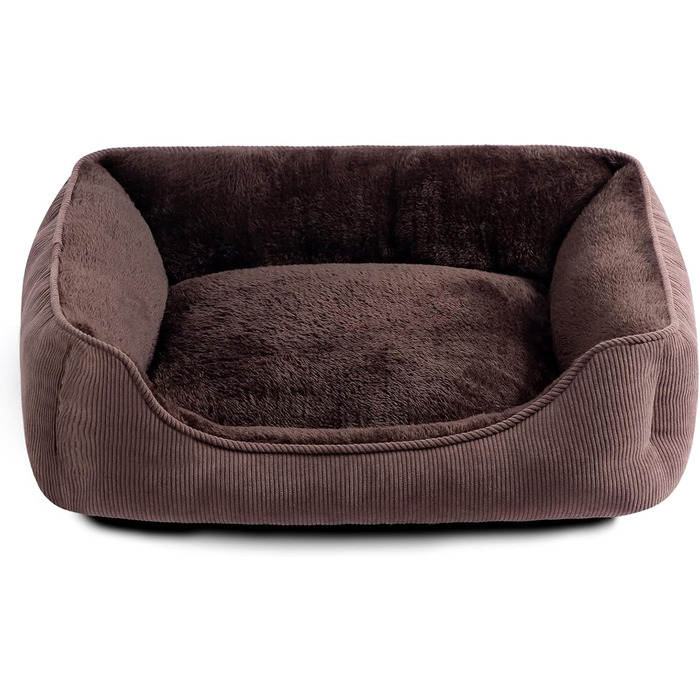 Килимок для котів та собак Hollypet, м'яке ліжко для тварин, 55x45x15 см, колір кава