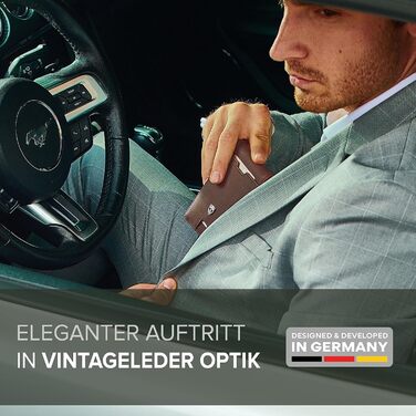 Гаманець TRAVANDO з кліпсою для грошей Amsterdam - сертифікований TÜV - 10 відділень для карток - тонкий дизайн - захист RFID - маленька кишеня для монет - з подарунковою коробкою - дизайн з Німеччини