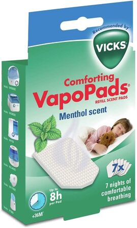 Зволожувач повітря Vicks Mini Cool Mist Ultraschall VUL525 (VP Menthol) - компактний, тихий, для сну, кашлю та застуди