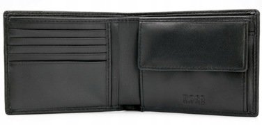 Чоловічий горизонтальний гаманець Hugo Boss Asolo з натуральної шкіри, чорний, 50250331