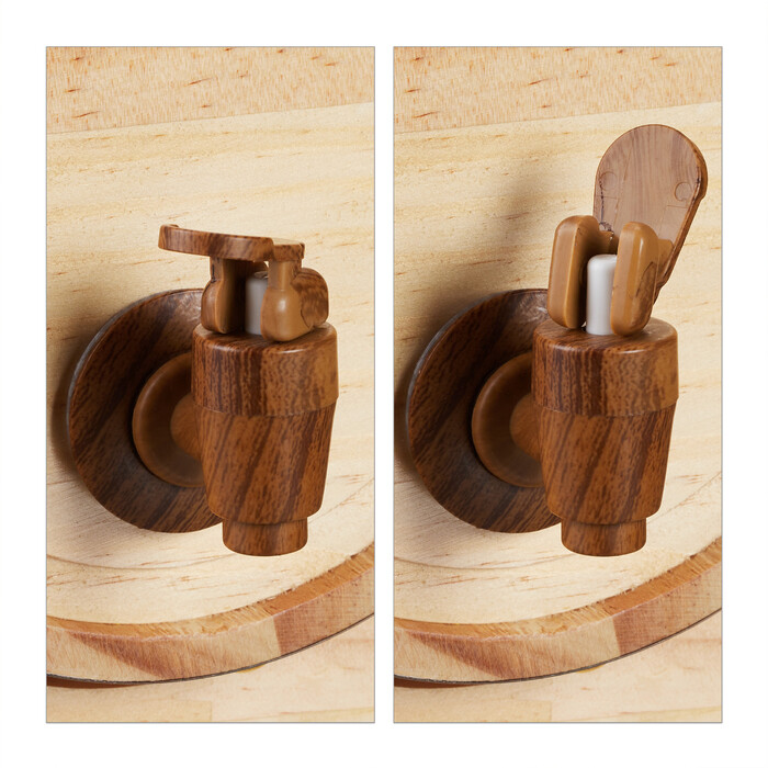 Relaxdays Wooden Schnapps Barrel