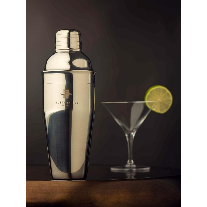 Mayfair Stainless Steel Cocktail Shaker, Large, 680 ml, in Gift Box
