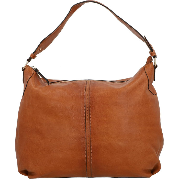 Сумка Gusti Shopper Leder Hannah - жіноча шкіряна сумка-шопер, крос-боді, коричнева