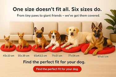 Подушка для собак та котів, овальна, велика, 77 x 54 см, Firenze, блакитна