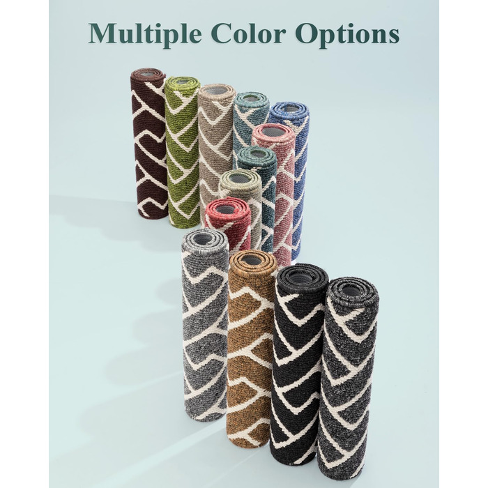 Вологостійкий килимок для дому Black 50x80 см, килимок для порогу, антиковзаючий, для входу, коридору, саду, дому, для тварин (80x100 см, Emerald)