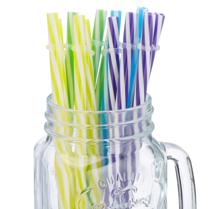 Relaxdays Set of 16 Colorful Drinking Glasses with Lids