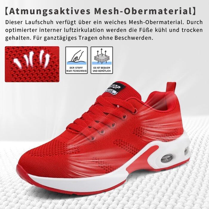 Жіночі кросівки для бігу та ходьби: спортивні, дихаючі, з ортопедичною підтримкою, підошва з повітряною подушкою, неслизькі, легкі, для залу та вулиці (Рожеві, 41 EU)