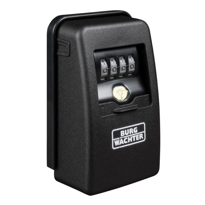 Кейс-сейф для ключів Burg-Wächter Key Safe 60 L SB з 4-значним кодом, магнітний, з підсвіткою, для зовнішнього та внутрішнього монтажу, чорний