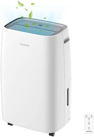 Зволожувач повітря Cecotec BigDry Series 2000: 750 мл/день, резервуар 0.6-2 л, 2 швидкості, 2 режими, площа до 25 м², функція очищення. (2000 Essential), білий