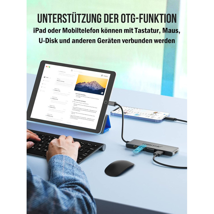 Док-станція USB-C Hub з 3 дисплеями, 2025 Upgrade: Dual 4K HDMI, VGA, 1000M Ethernet, 4 USB A 3.0/2.0, 100W PD, SD/TF, AUX 3.5mm, адаптер USB Multiport для Windows/Mac/Dell/HP та інших пристроїв з Type C (Чорний)