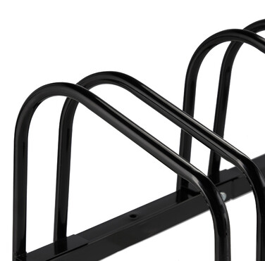 Relaxdays Black Bicycle Stand for 4 Bikes
