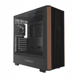 Корпус Gembird Fornax WOOD Midi Tower, чорний