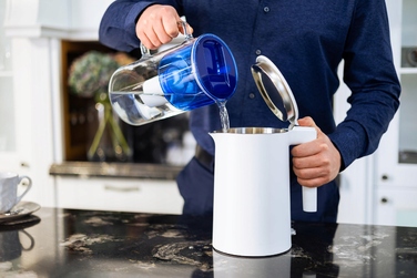 Скляний фільтр-кувшин Wessper D2 BOROSILICATE 3л, синій + 12 фільтрів