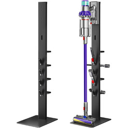 Підставка для пилососів Dyson з 4 гачками та 4 полицями, сумісна з моделями Gen5, V15, V12, V11, V10, V8, V7 та V6, без свердління, для зберігання пилососа та аксесуарів