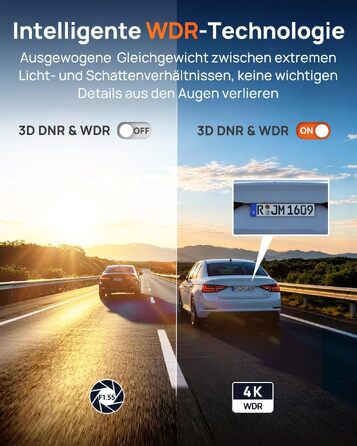 Автомобільний відеореєстратор 70mai M310 Plus 4K з цілодобовим моніторингом паркування, чорний