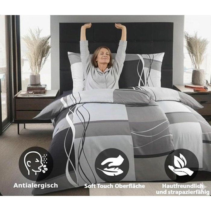 Комплект постільної білизни 4 частини: 2 простирадла 135x200 та 2 наволочки 80x80 | ÖkoTex сертифікат, для алергіків | Дизайн 5