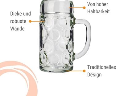 Набір пивних кружок Stölzle Lausitz ISAR, 6 шт, 0,5 л, скло Soda Lime