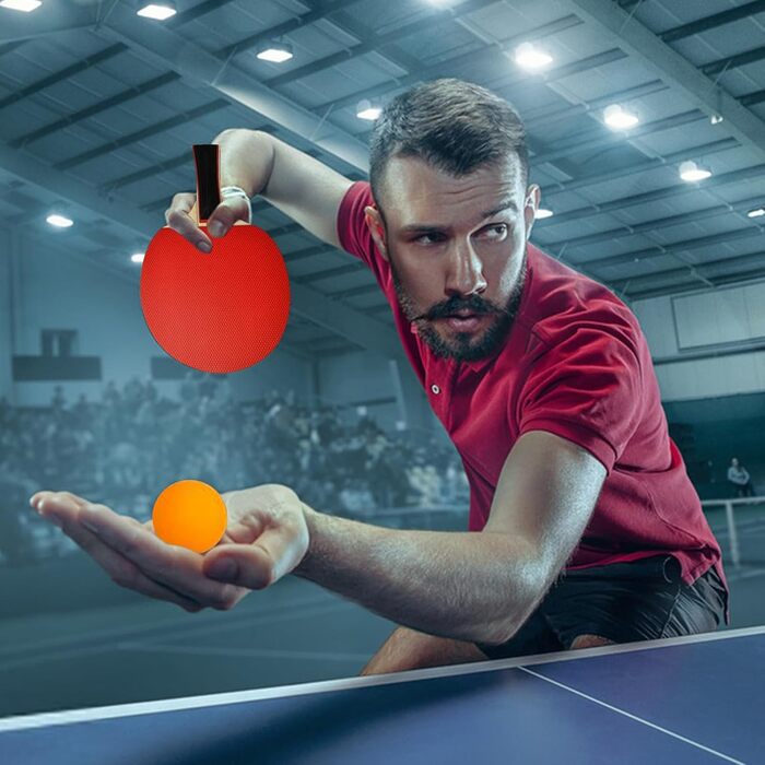 Набір для настільного тенісу Binnan: 2 ракетки та 3 м'ячі з сумкою. Підходить для початківців, сім'ї та професіоналів