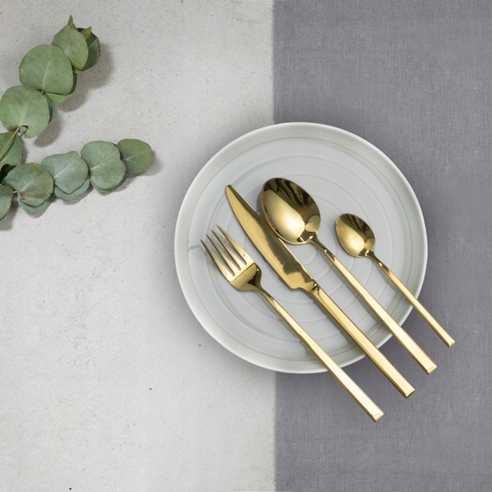 Набір столових приборів Ambition Como, 24 предмети, золотисті