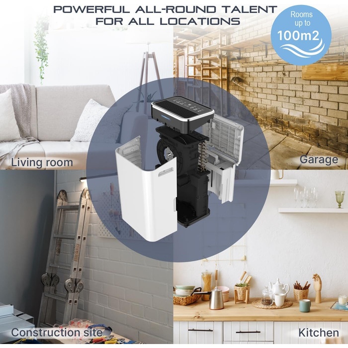 Електричний осушувач повітря Comedes Demecto 30 eco WiFi – 25 л/24 год, для дому та підвалу до 100 м²